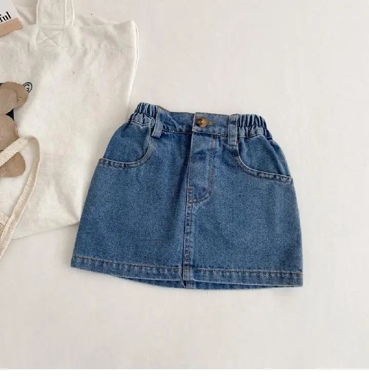 Girls Denim Shorts Short Skirt Baby Western Style — feature 6