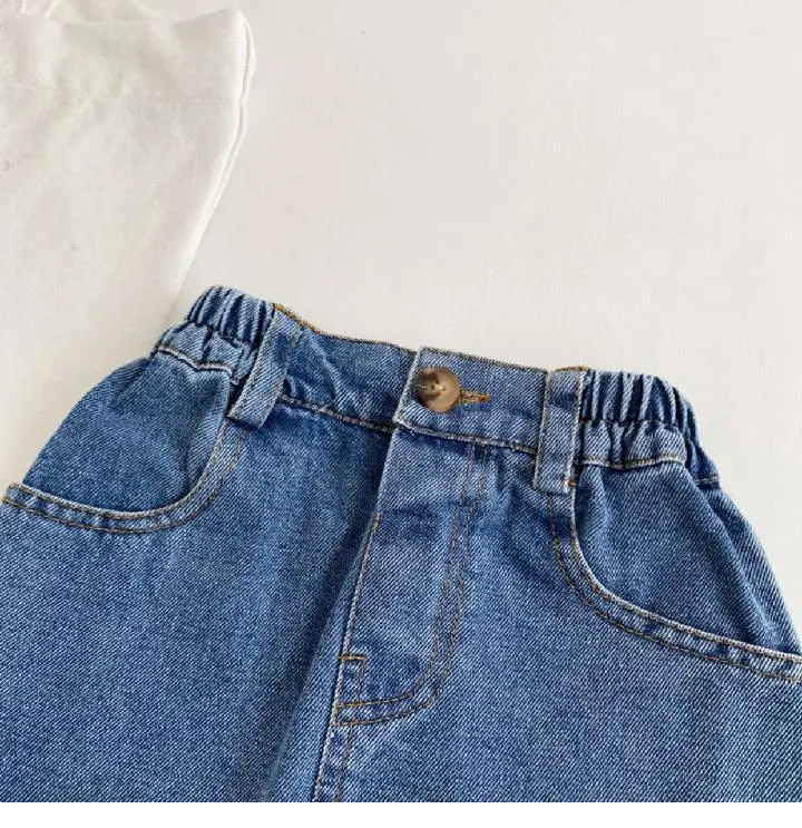 Girls Denim Shorts Short Skirt Baby Western Style — feature 9