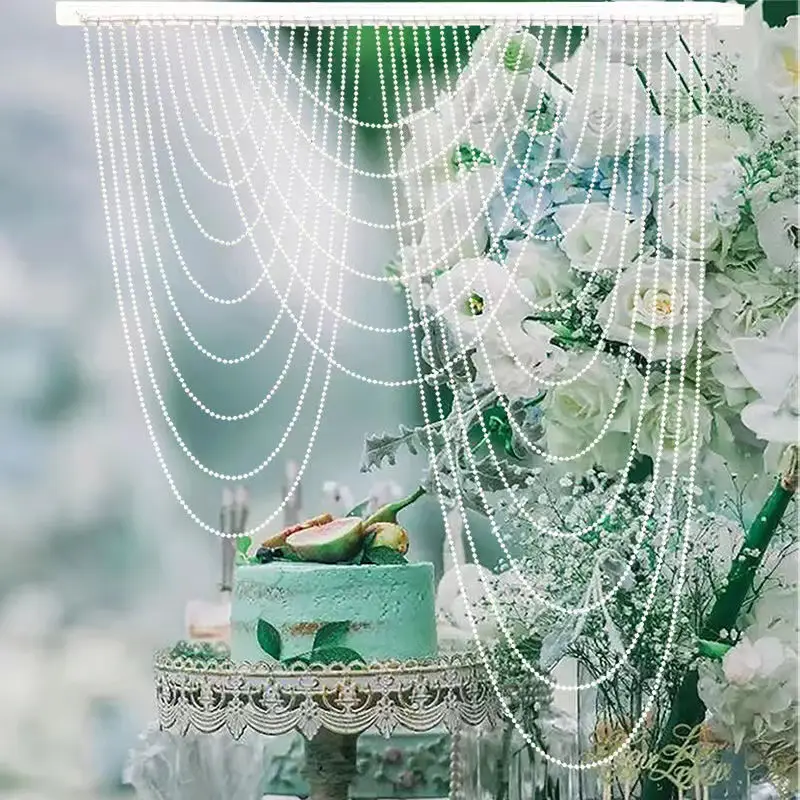 White Pearl Beads Set for Wedding Party Decor
