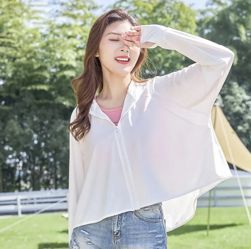 2025 Summer Hooded UV Jacket Light Purple 99.9% UVA - Image 3