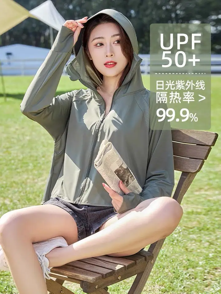 2025 Summer Hooded UV Jacket Light Purple 99.9% UVA - Image 2