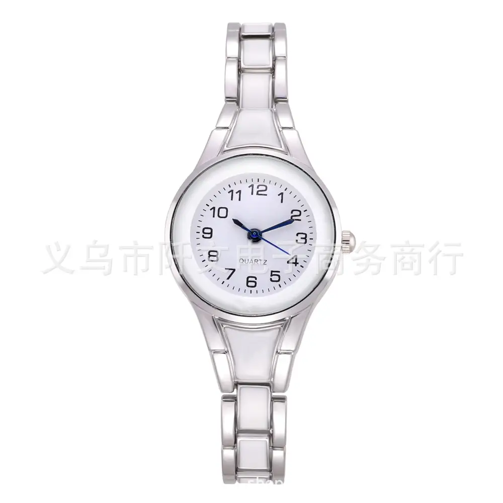 Women's Digital Watch Silver Steel Band Small Dial - Image 2
