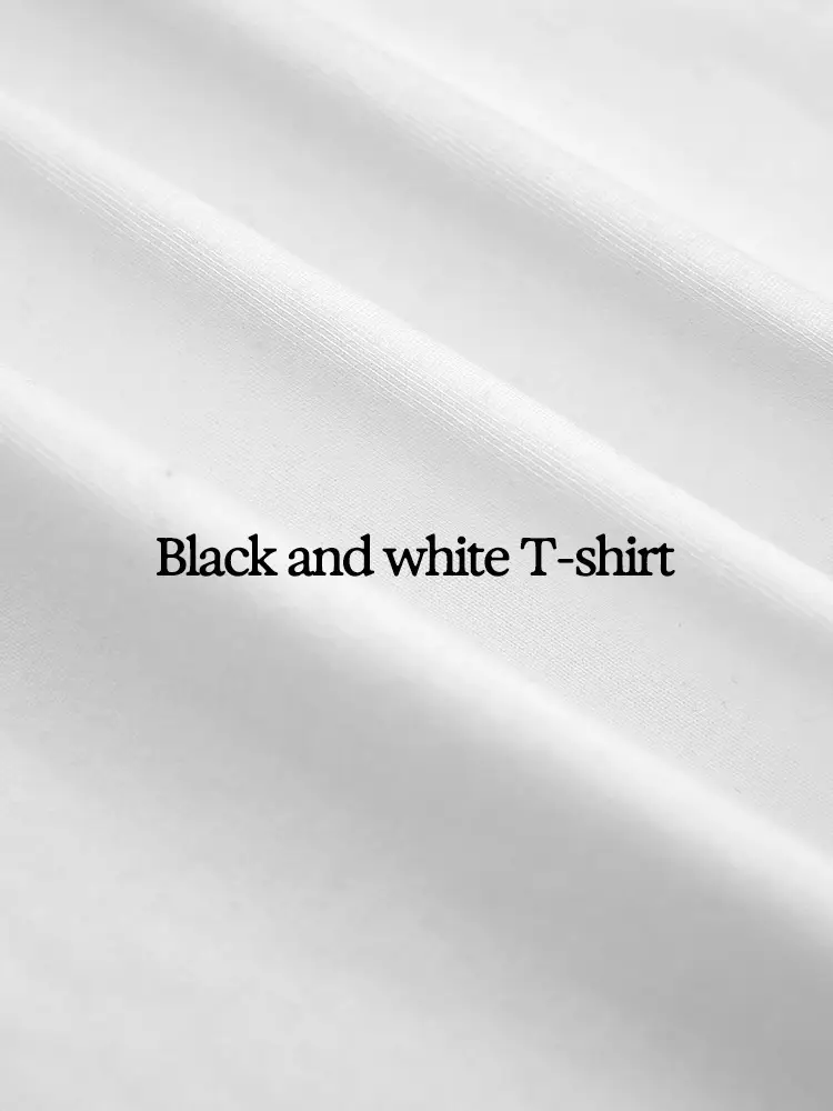 Black 2-Piece Cotton T-Shirt Set for Men Summer 2026