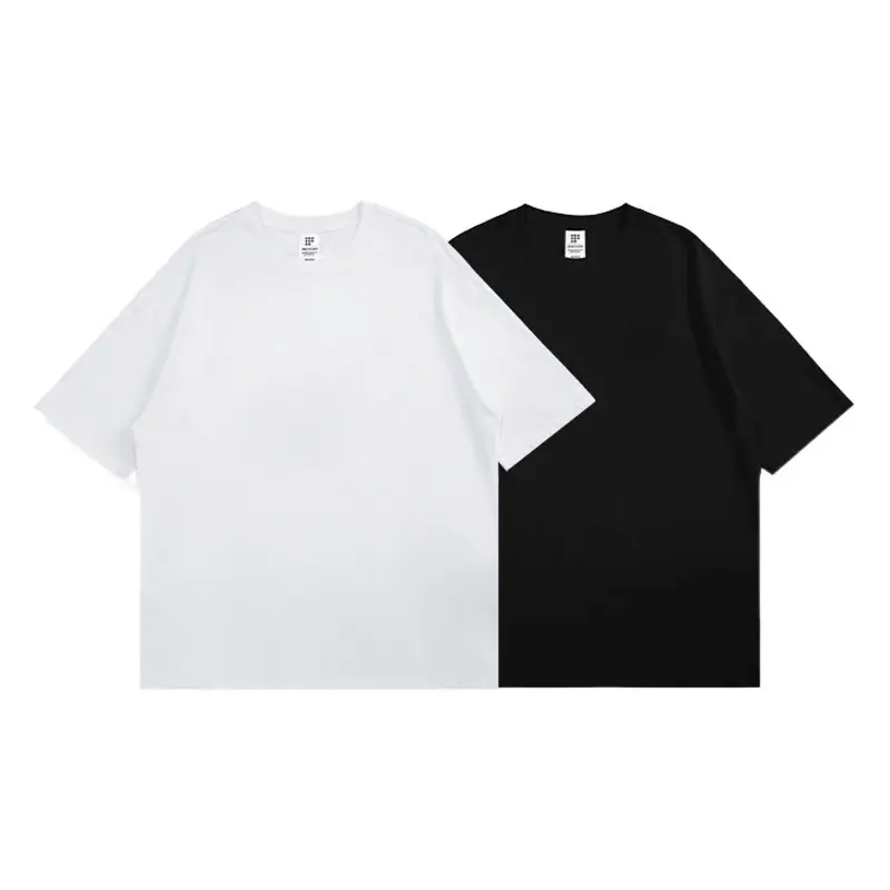 Black 2-Piece Cotton T-Shirt Set for Men Summer 2026