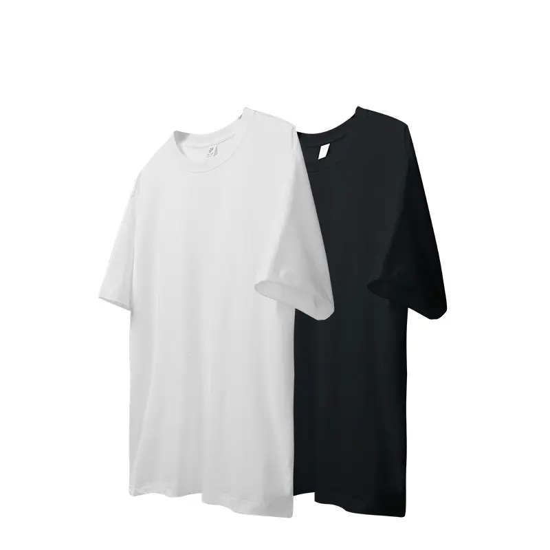Black 2-Piece Cotton T-Shirt Set for Men Summer 2026