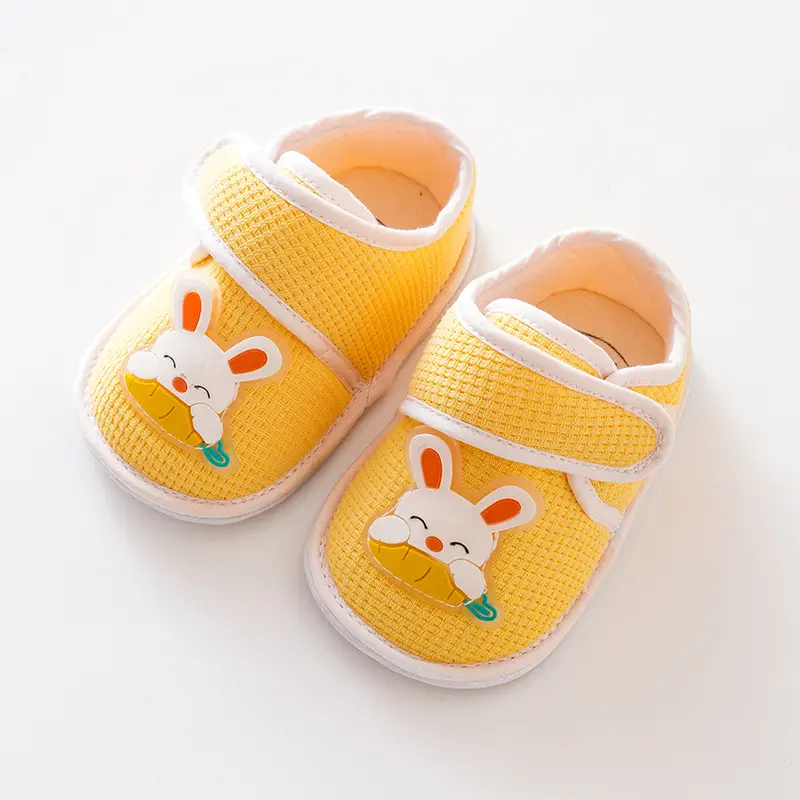 Baby Soft Slip-On Shoes Yellow Rabbit 0-6M