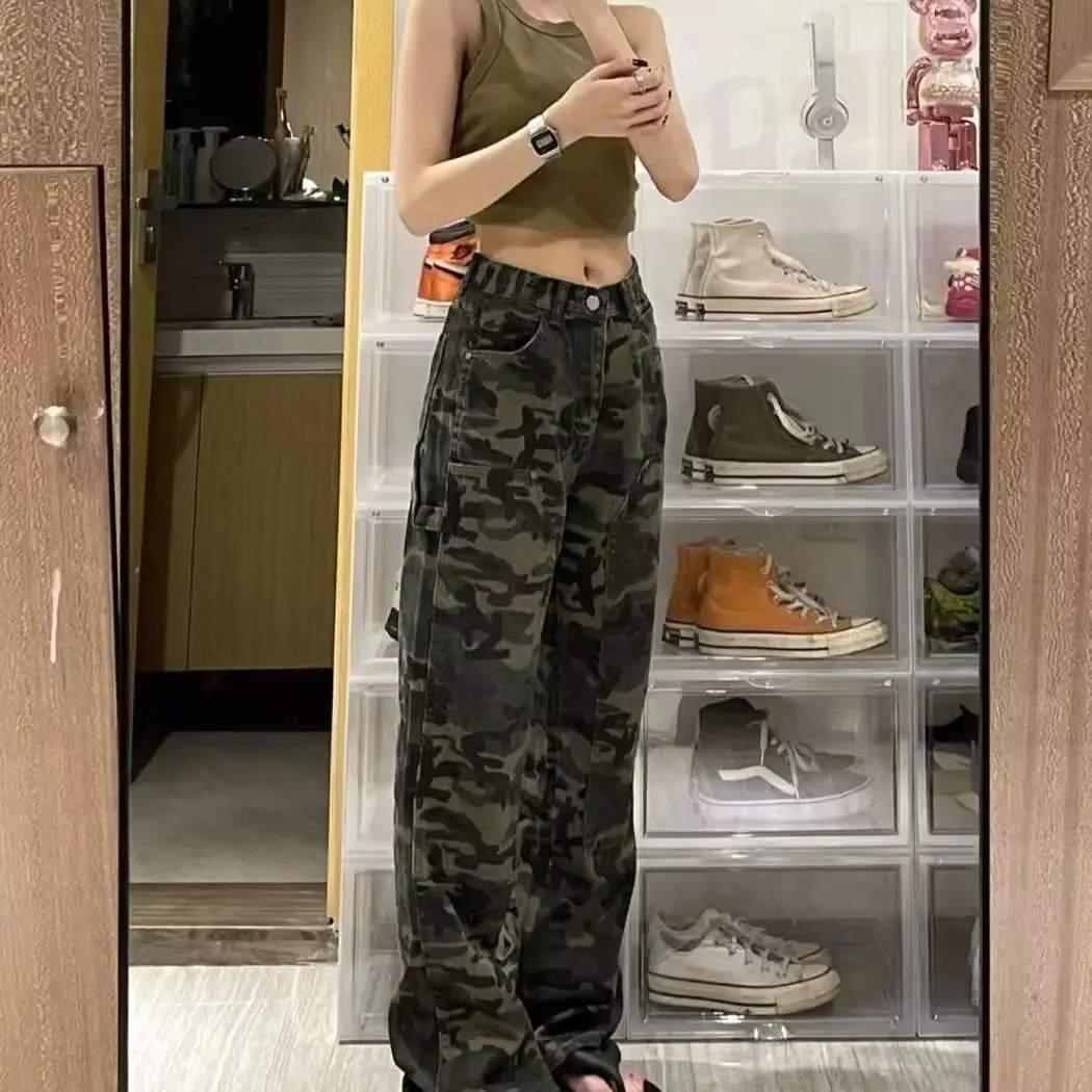 Men's American Style Camo Loose Fit Pants Summer Casual — feature 8