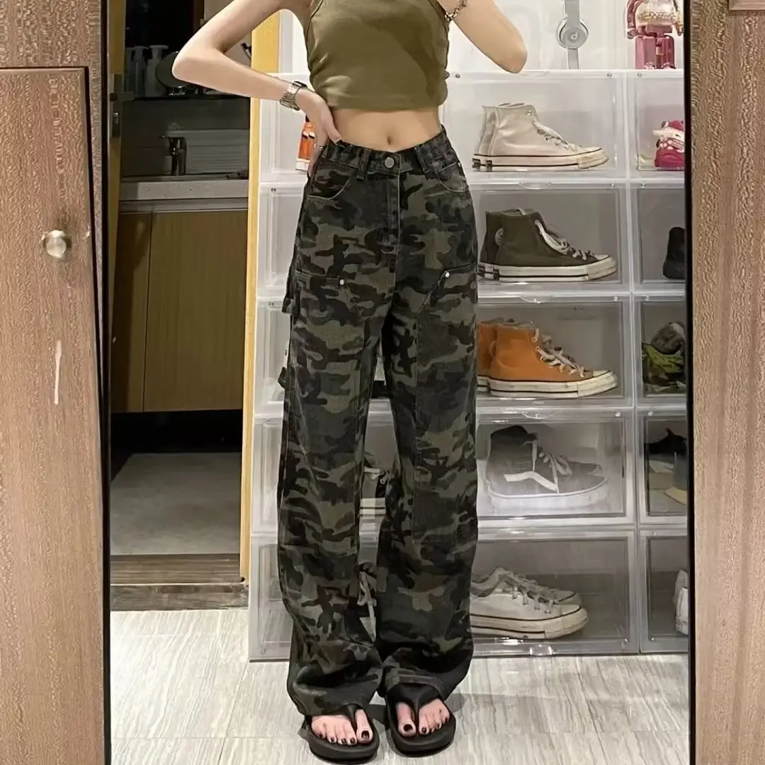 Men's American Style Camo Loose Fit Pants Summer Casual — feature 9