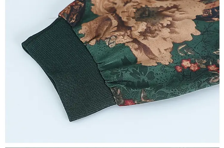 Red Lapel T-Shirt with Printed Sleeves for Women — feature 18