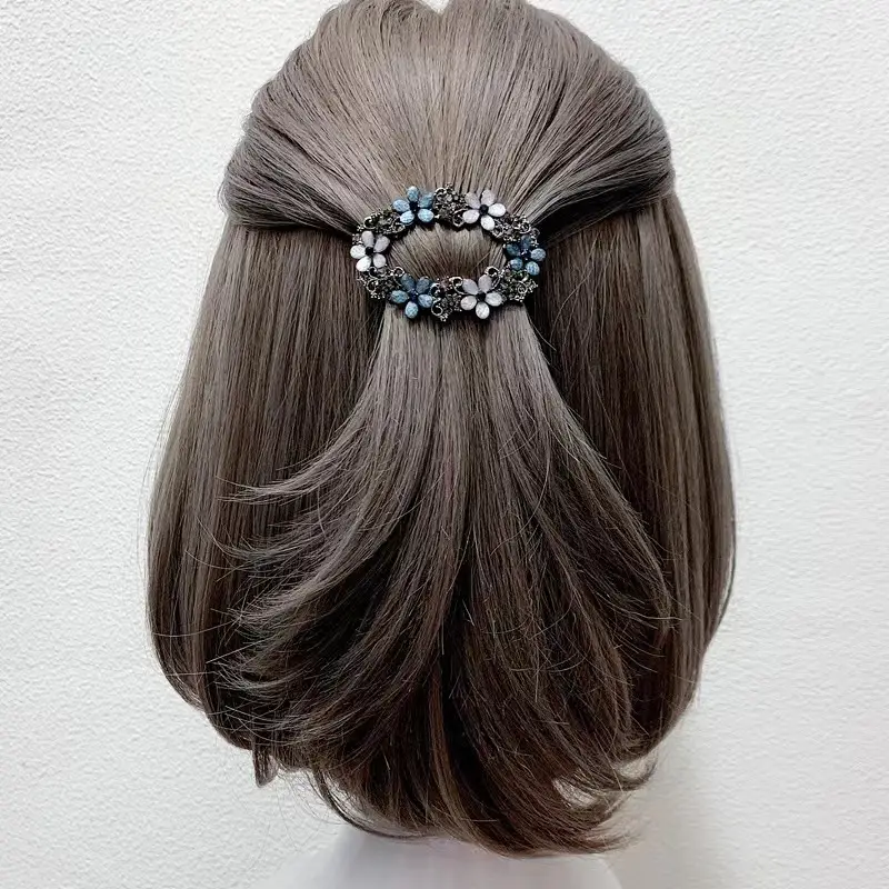 Retro Korean Hairpin with Pink & Blue Beads — feature 11