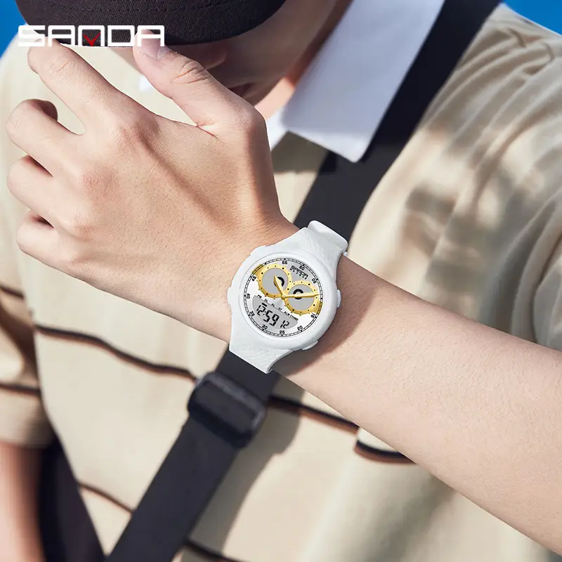 Sanda Dual Display Alarm Clock Watch for Teens - Image 7