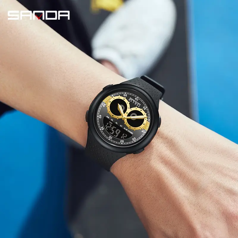Sanda Dual Display Alarm Clock Watch for Teens - Image 8