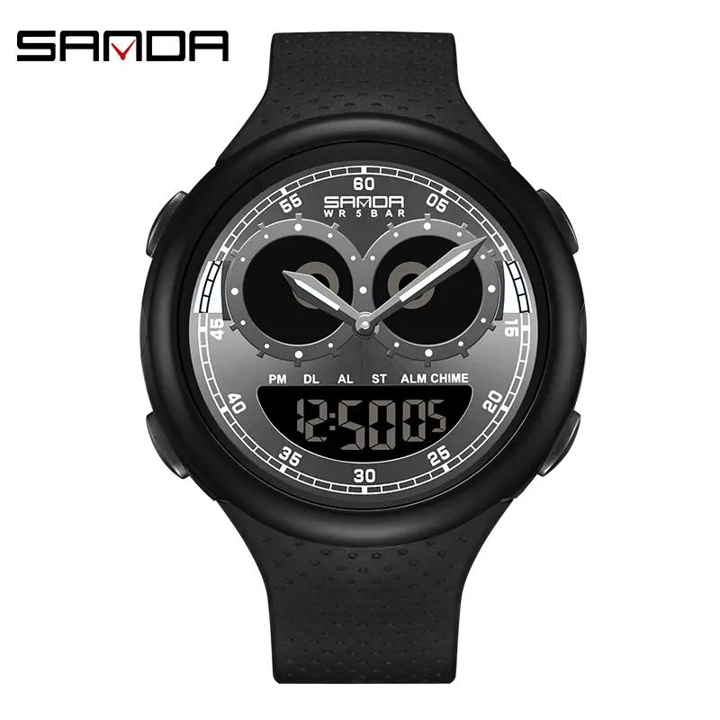 Sanda Dual Display Alarm Clock Watch for Teens - Image 10
