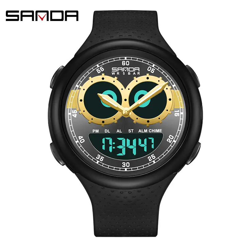 Sanda Dual Display Alarm Clock Watch for Teens - Image 4