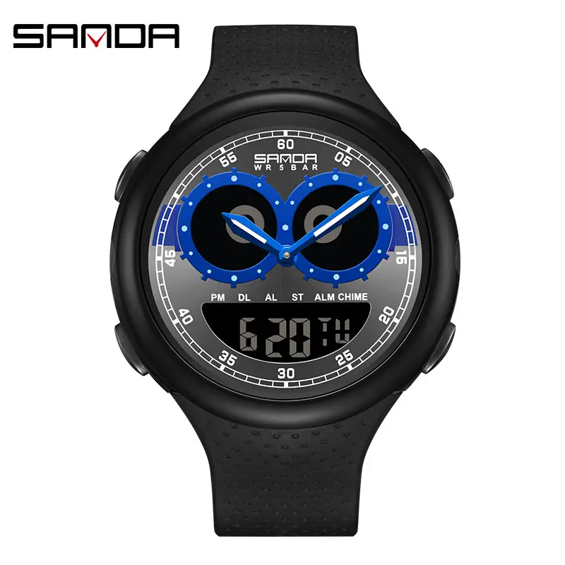 Sanda Dual Display Alarm Clock Watch for Teens - Image 5