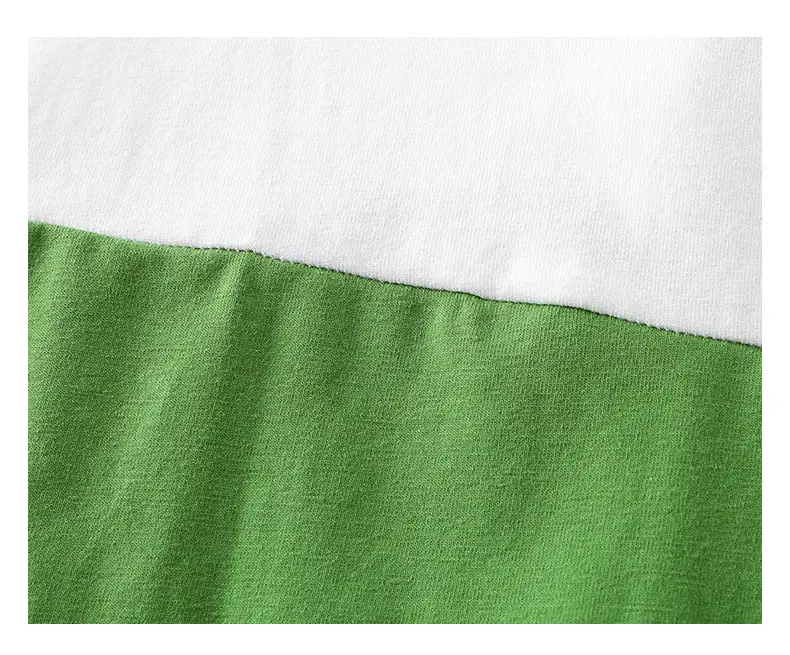 Newborn Baby Jumpsuit Green White Two-Piece Summer — feature 38