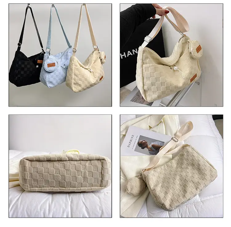 Women's Beige Woven Shoulder Tote Bag Spring 2023 — feature 9