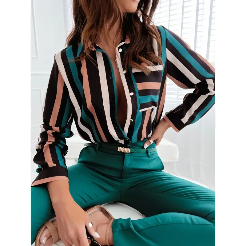Red Chiffon Shirt for Women 2023 Summer Large Size — feature 4