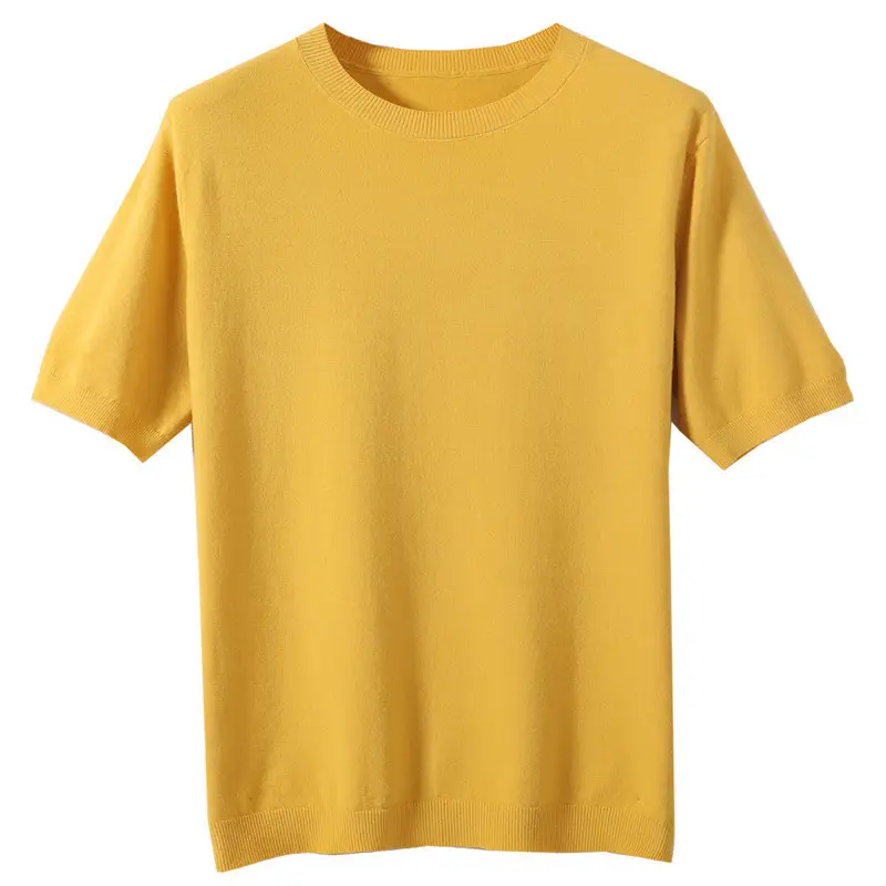Men Grey Knit Turtleneck Short Sleeve Casual Wear - Image 14