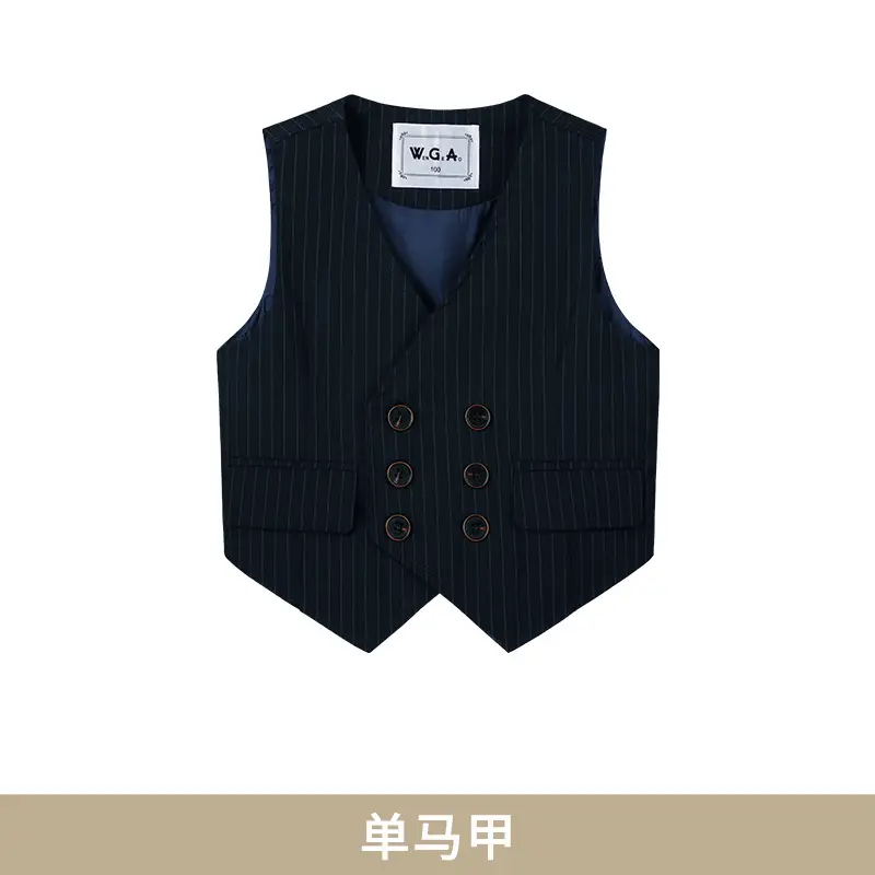 Men Navy Striped Shorts Summer School Uniform