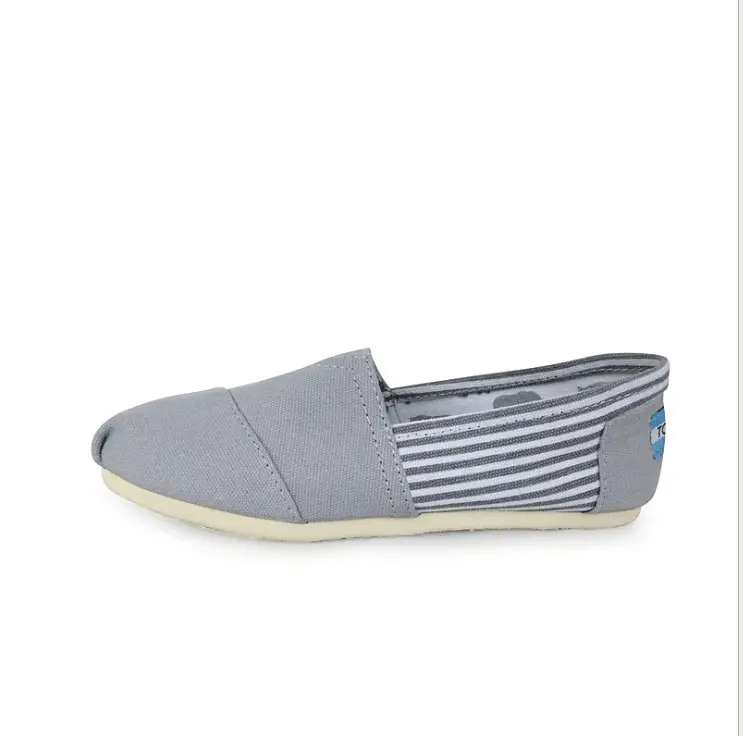 Cross-border Thomas Canvas Shoes Soft Sole Comfortable Men's and Women's Lazy Slip-on Shoes Large Size Flat Casual Toms Shoes