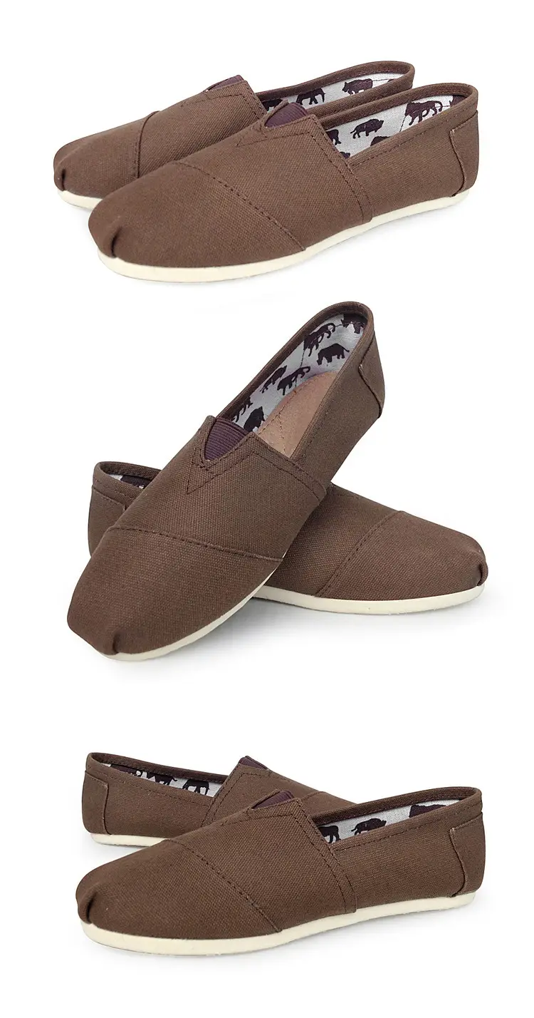 Cross-border Thomas Canvas Shoes Soft Sole Comfortable Men's and Women's Lazy Slip-on Shoes Large Size Flat Casual Toms Shoes — feature 22