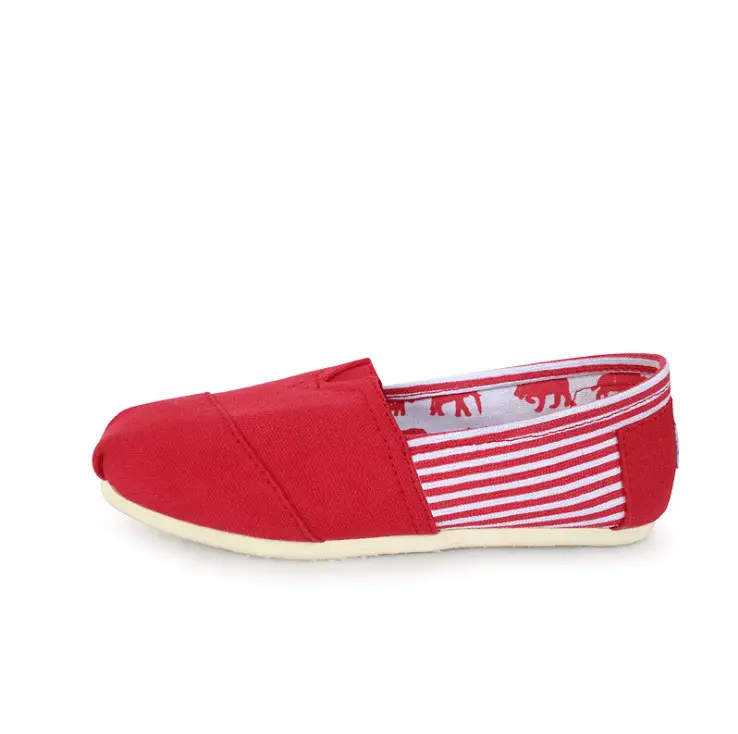 Cross-border Thomas Canvas Shoes Soft Sole Comfortable Men's and Women's Lazy Slip-on Shoes Large Size Flat Casual Toms Shoes