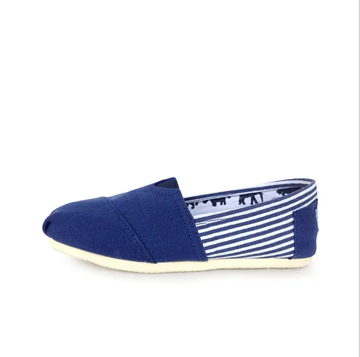 Cross-border Thomas Canvas Shoes Soft Sole Comfortable Men's and Women's Lazy Slip-on Shoes Large Size Flat Casual Toms Shoes