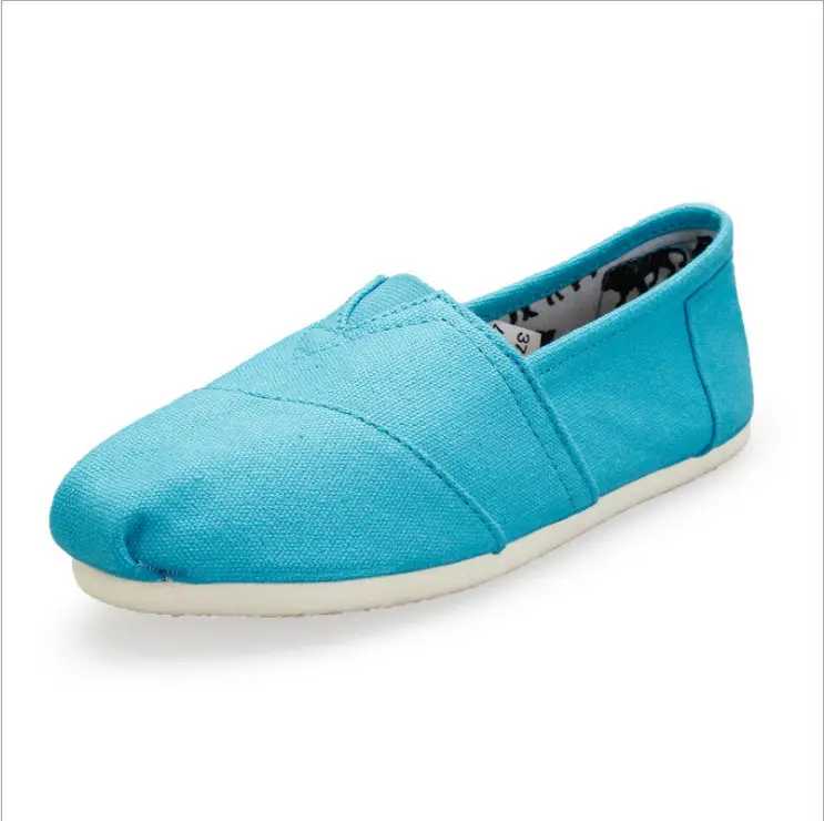Cross-border Thomas Canvas Shoes Soft Sole Comfortable Men's and Women's Lazy Slip-on Shoes Large Size Flat Casual Toms Shoes