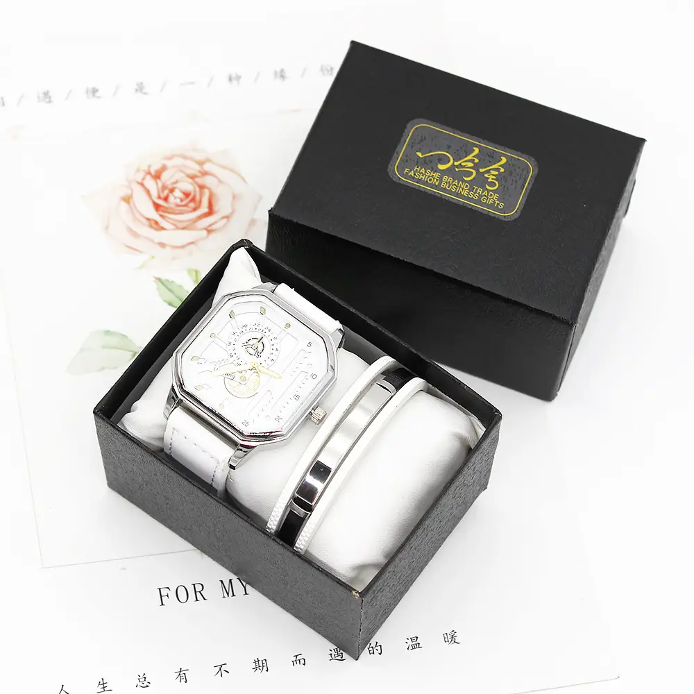Women's Pink Quartz Watch with Leather Band — feature 6