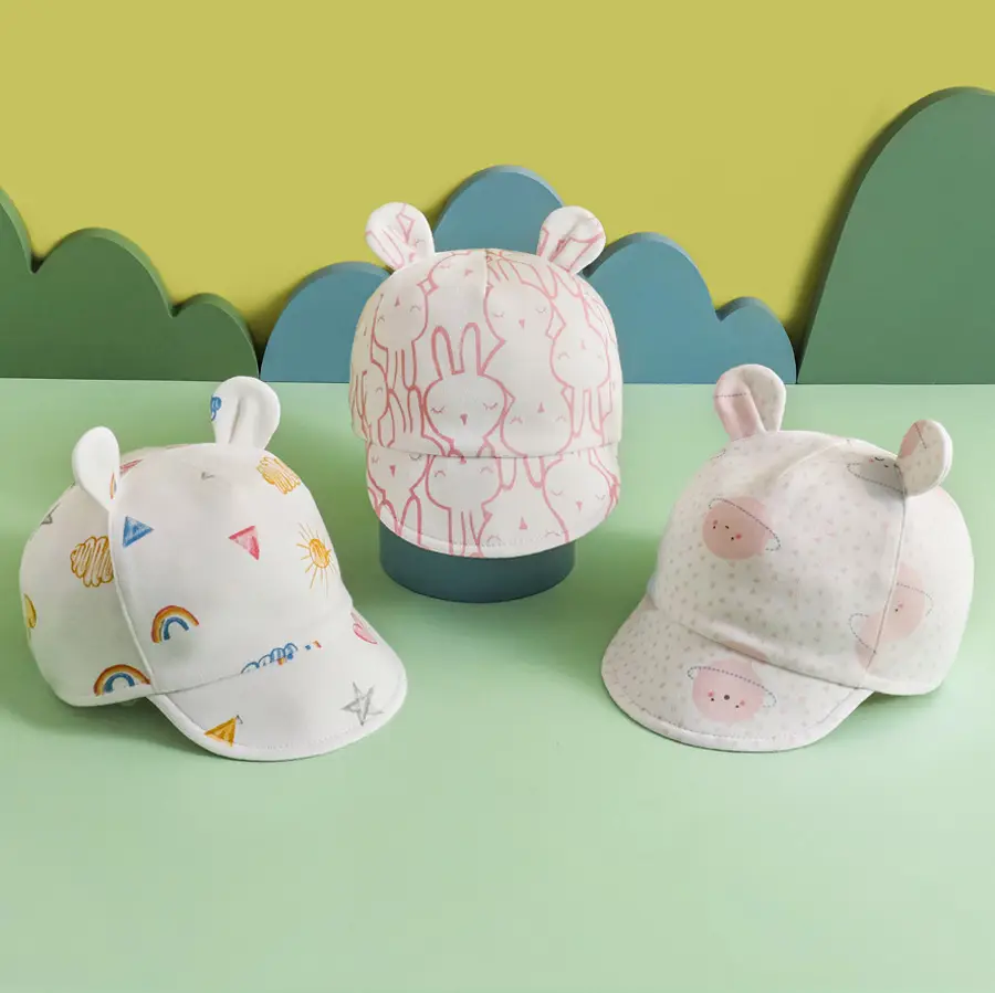 Baby Sun Hats with Cute Bear Ears Cap