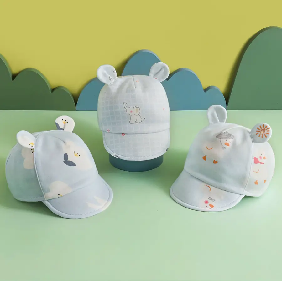 Baby Sun Hats with Cute Bear Ears Cap