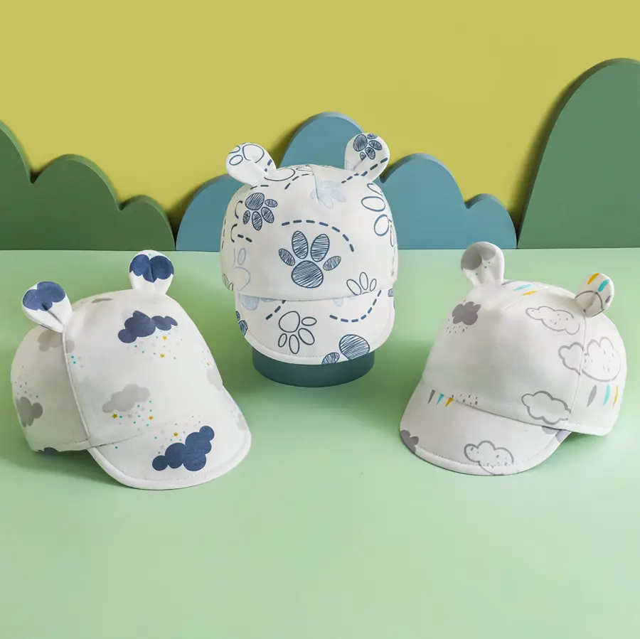 Baby Sun Hats with Cute Bear Ears Cap