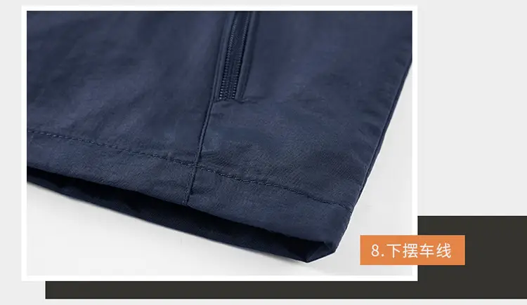 Men's Grey Puffer Vest with 5 Pockets — feature 22