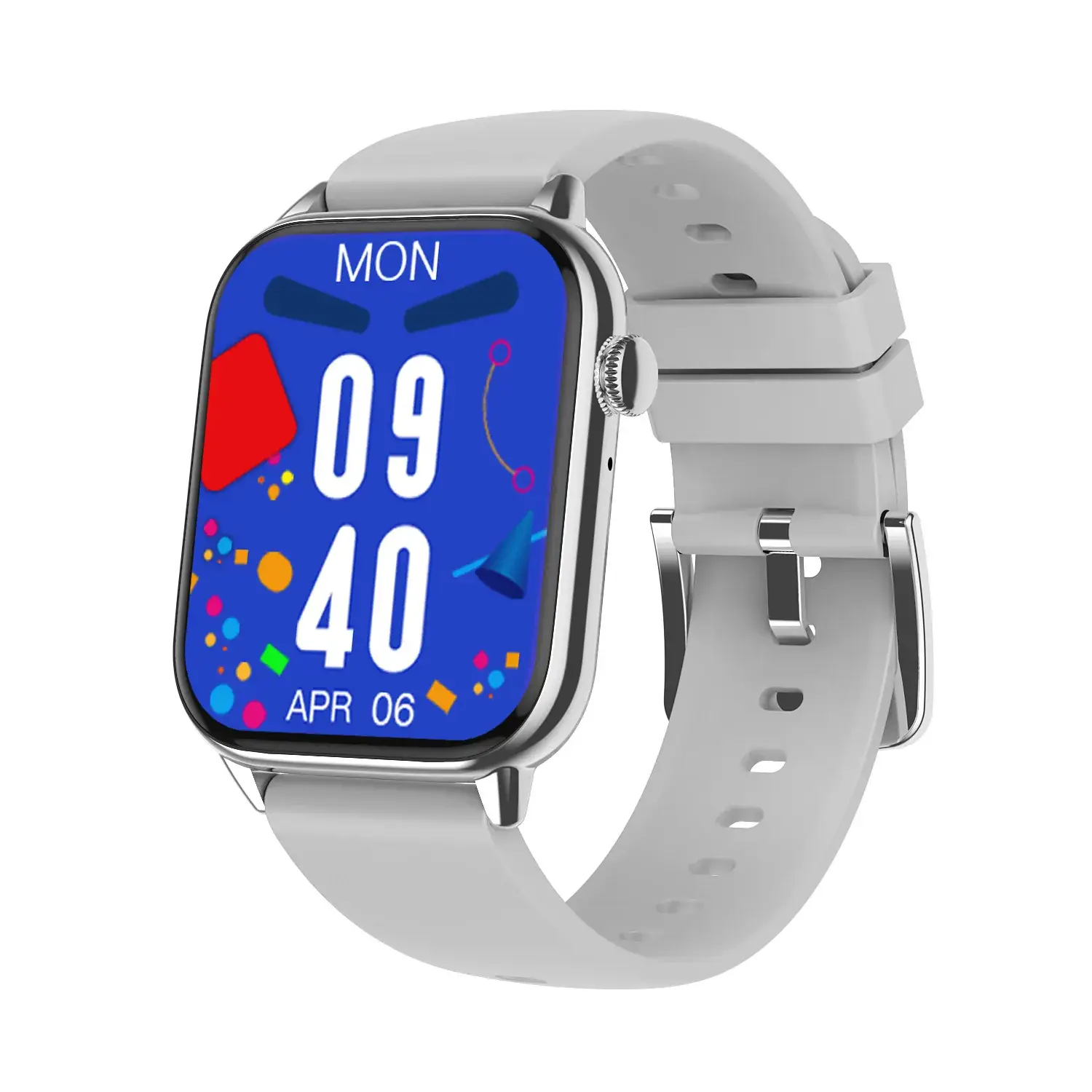 Smart Watch Orange Mesh Band with Heart Rate & Blood Pressure Monitor - Image 2