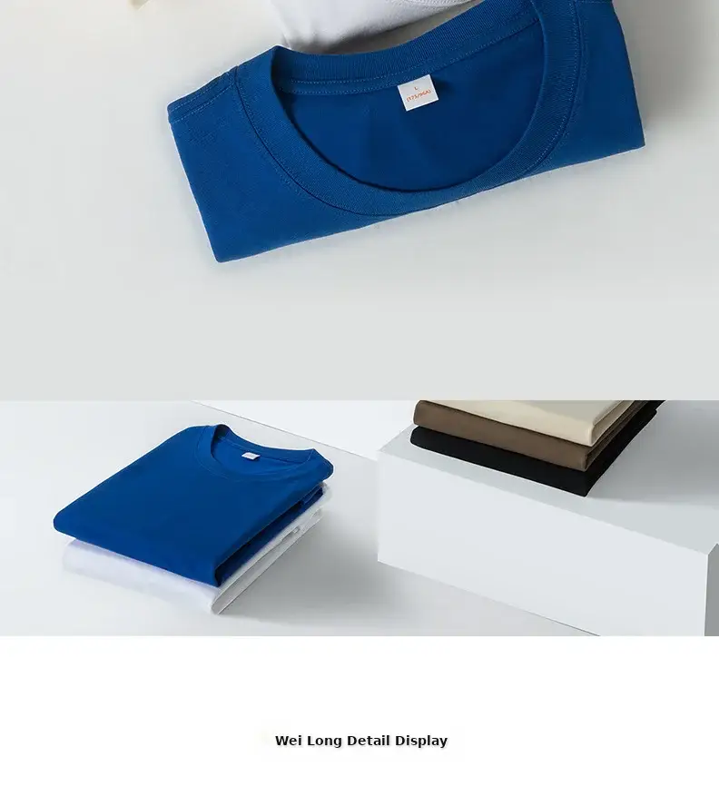 Men Pure Cotton T-Shirt Short Sleeve Round Neck — feature 7