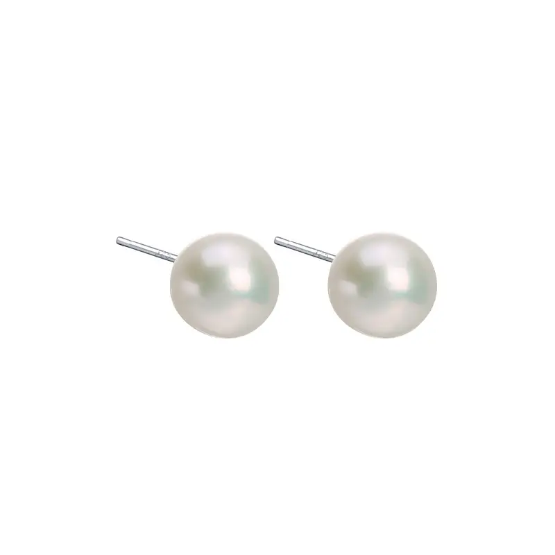 5 Pearl Earrings S925 Sterling Silver Bun Shaped Wholesale - Image 6