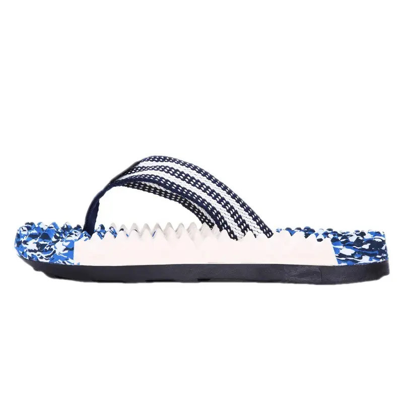 Fujian Men's Embellished Silver Slippers Summer Casual