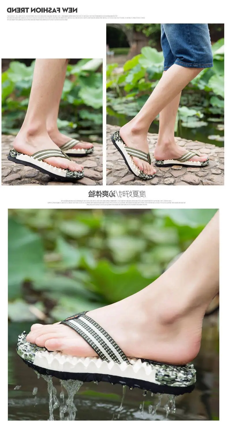 Fujian Men's Embellished Silver Slippers Summer Casual — feature 14