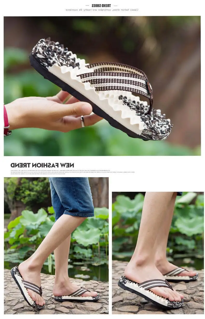 Fujian Men's Embellished Silver Slippers Summer Casual — feature 16