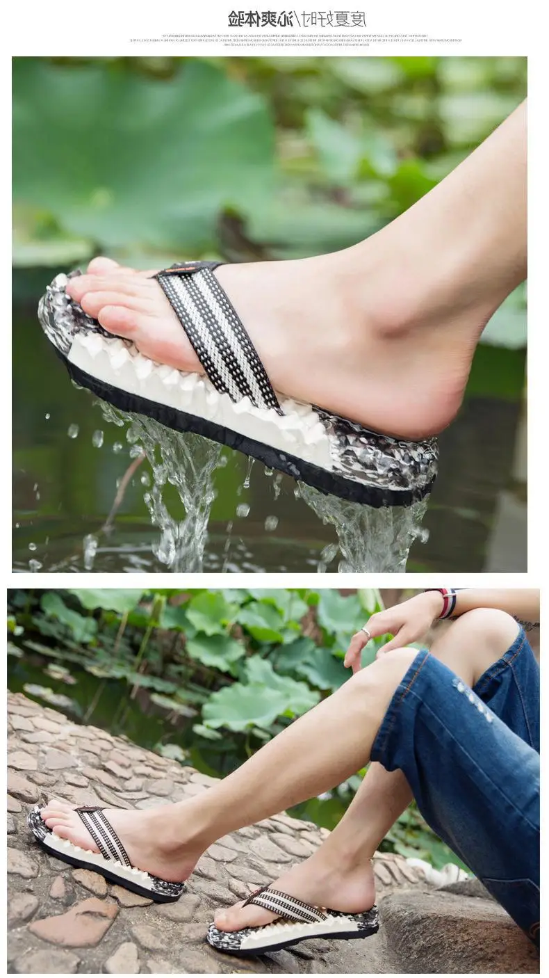Fujian Men's Embellished Silver Slippers Summer Casual — feature 17