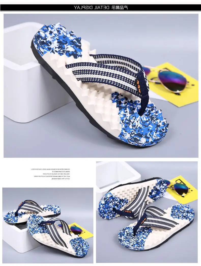 Fujian Men's Embellished Silver Slippers Summer Casual — feature 8