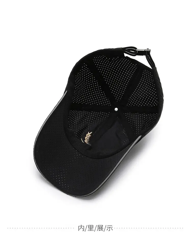 Men Grey Embroidered Baseball Cap with Ear Patch — feature 12