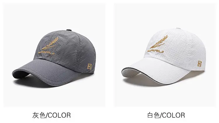 Men Grey Embroidered Baseball Cap with Ear Patch — feature 5