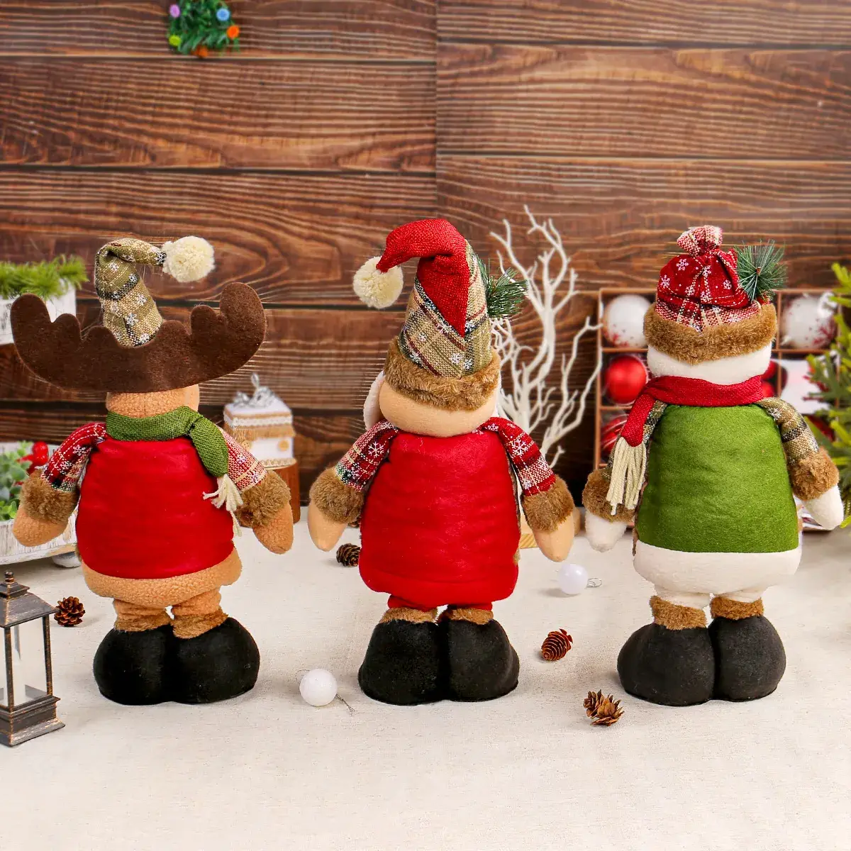 Jingchen Cross-Border Christmas Doll Window Decorations Santa Snowman - Image 6