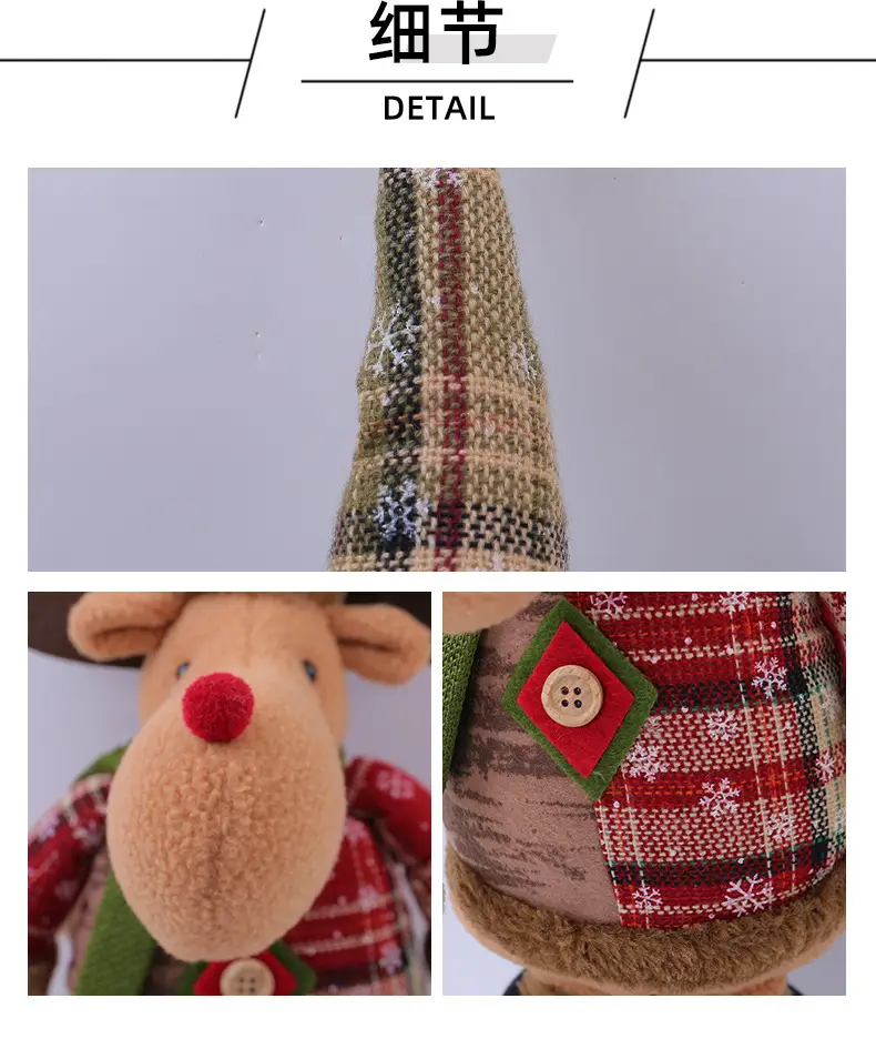 Jingchen Cross-Border Christmas Doll Window Decorations Santa Snowman — feature 12