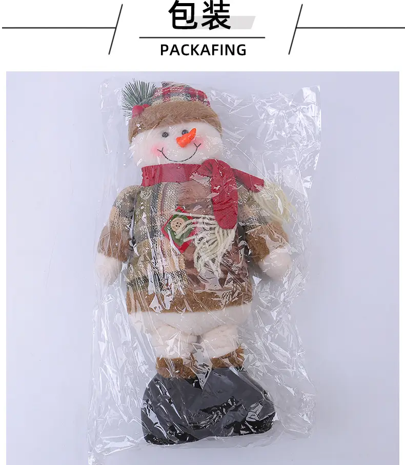 Jingchen Cross-Border Christmas Doll Window Decorations Santa Snowman — feature 16