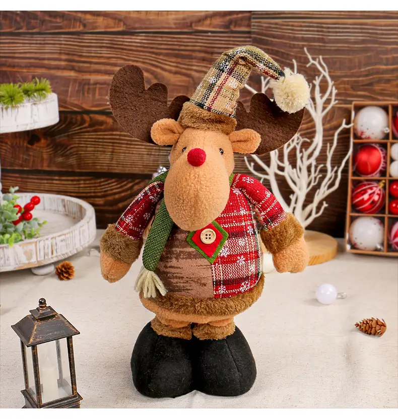 Jingchen Cross-Border Christmas Doll Window Decorations Santa Snowman — feature 6