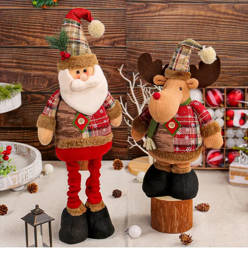 Jingchen Cross-Border Christmas Doll Window Decorations Santa Snowman — feature 9