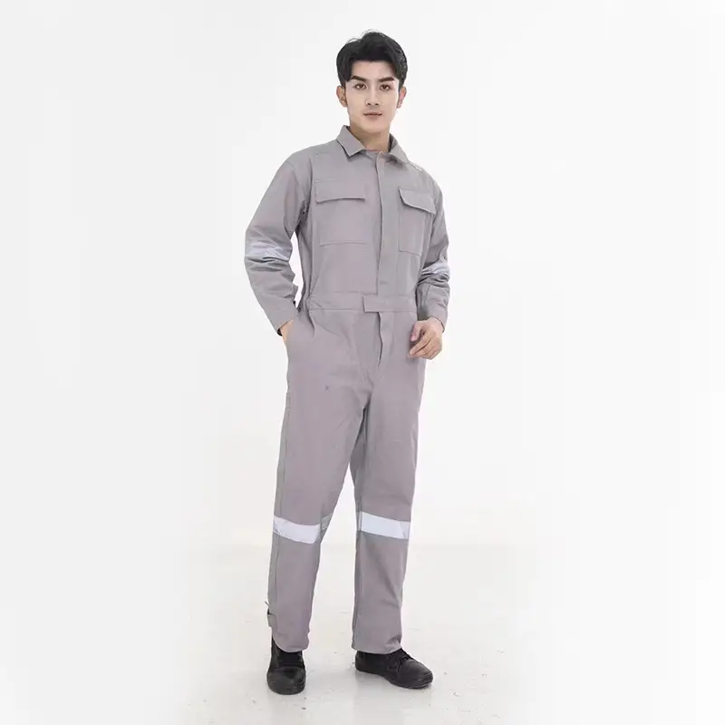 Orange All-In-One Welding Suit for Auto Repair & Dust Protection - Image 12